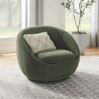 2026 NewBetter Homes & Gardens Mira Swivel Accent Chair, Cream Shearling