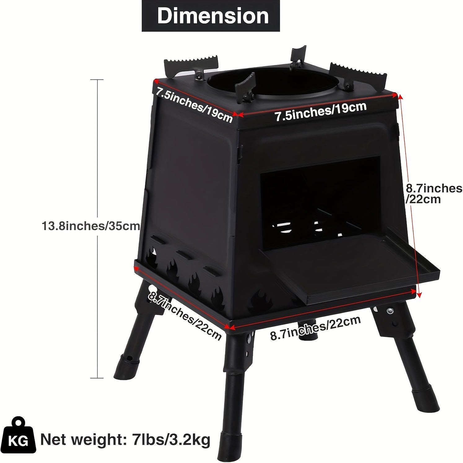 Additional view of Wood-Burning Camping Stove & Outdoor Grill
