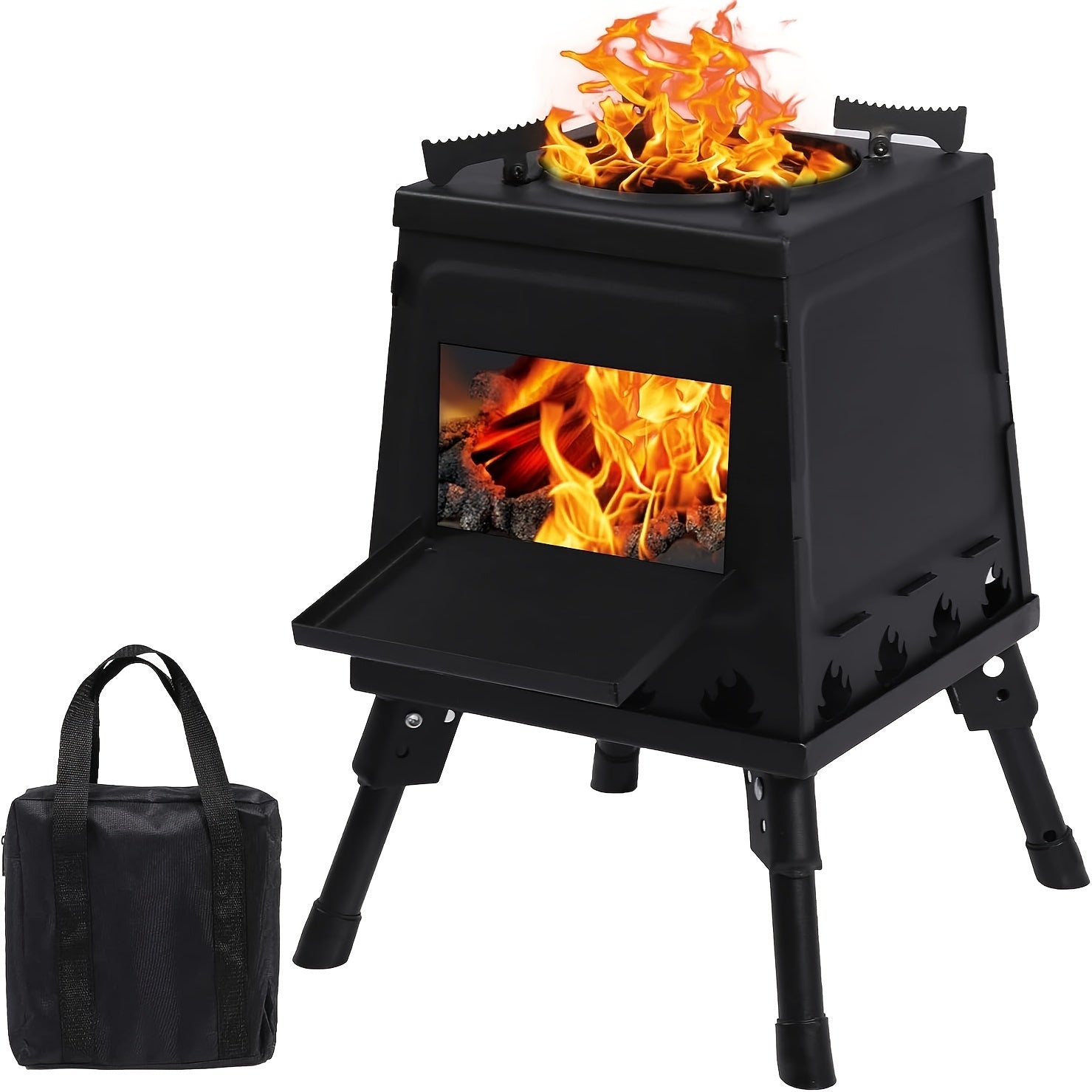 Wood-Burning Camping Stove & Outdoor Grill