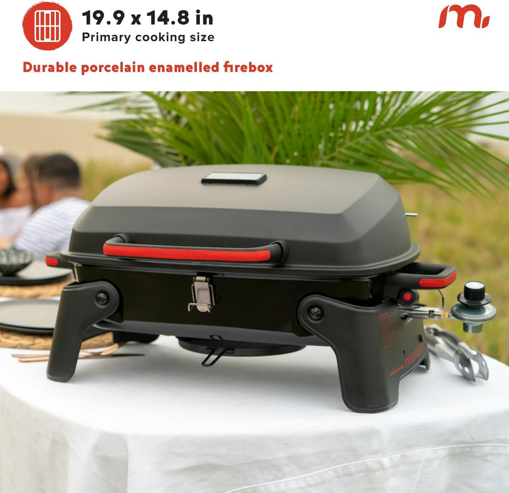 Megamaster 11,000 BTU Portable Propane Tabletop Grill, 360 Sq. In.