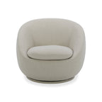 2026 NewBetter Homes & Gardens Mira Swivel Accent Chair, Cream Shearling