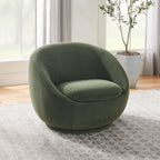 2026 NewBetter Homes & Gardens Mira Swivel Accent Chair, Cream Shearling