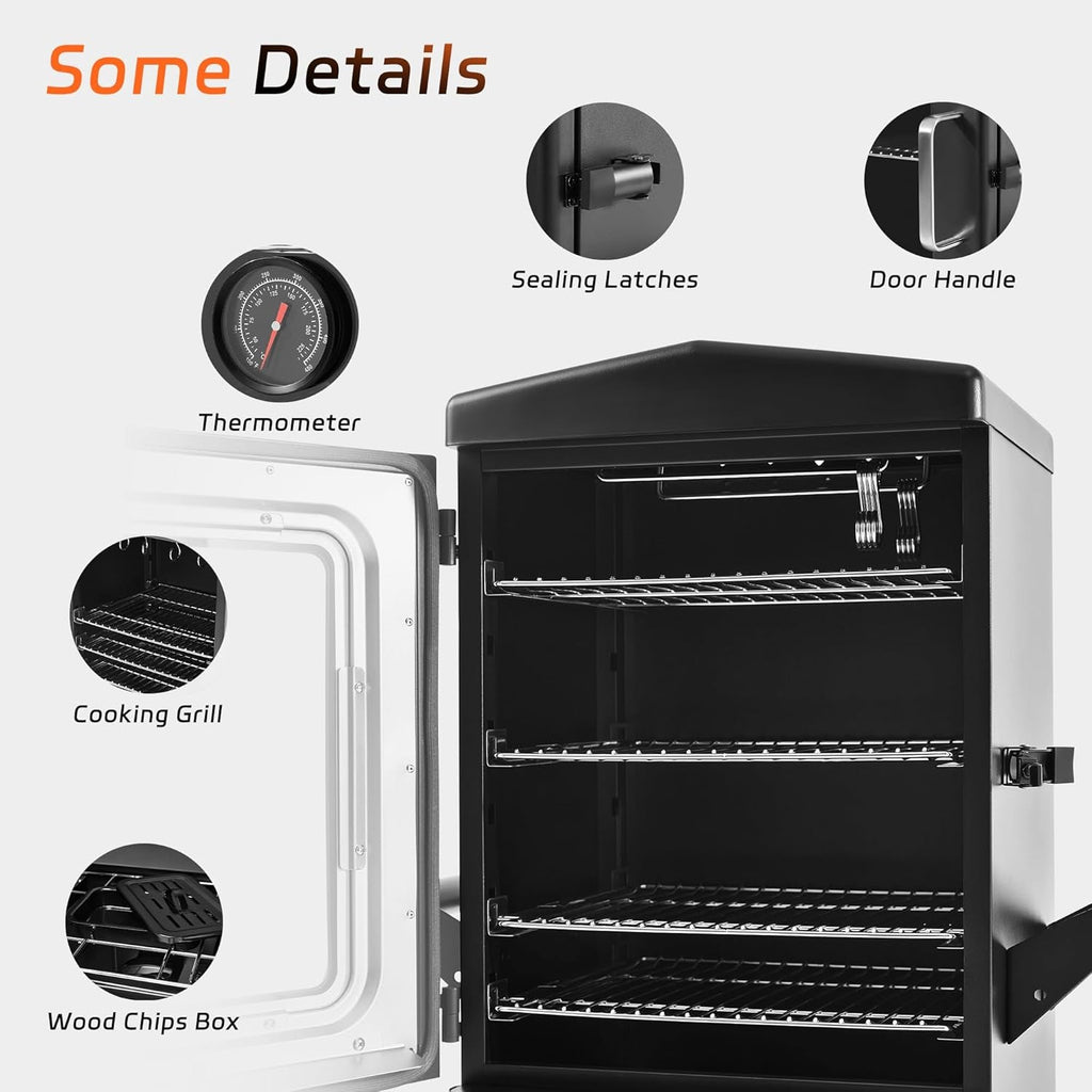 Large 4-Rack Propane Vertical Smoker