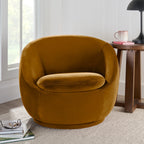 2026 NewBetter Homes & Gardens Mira Swivel Accent Chair, Cream Shearling