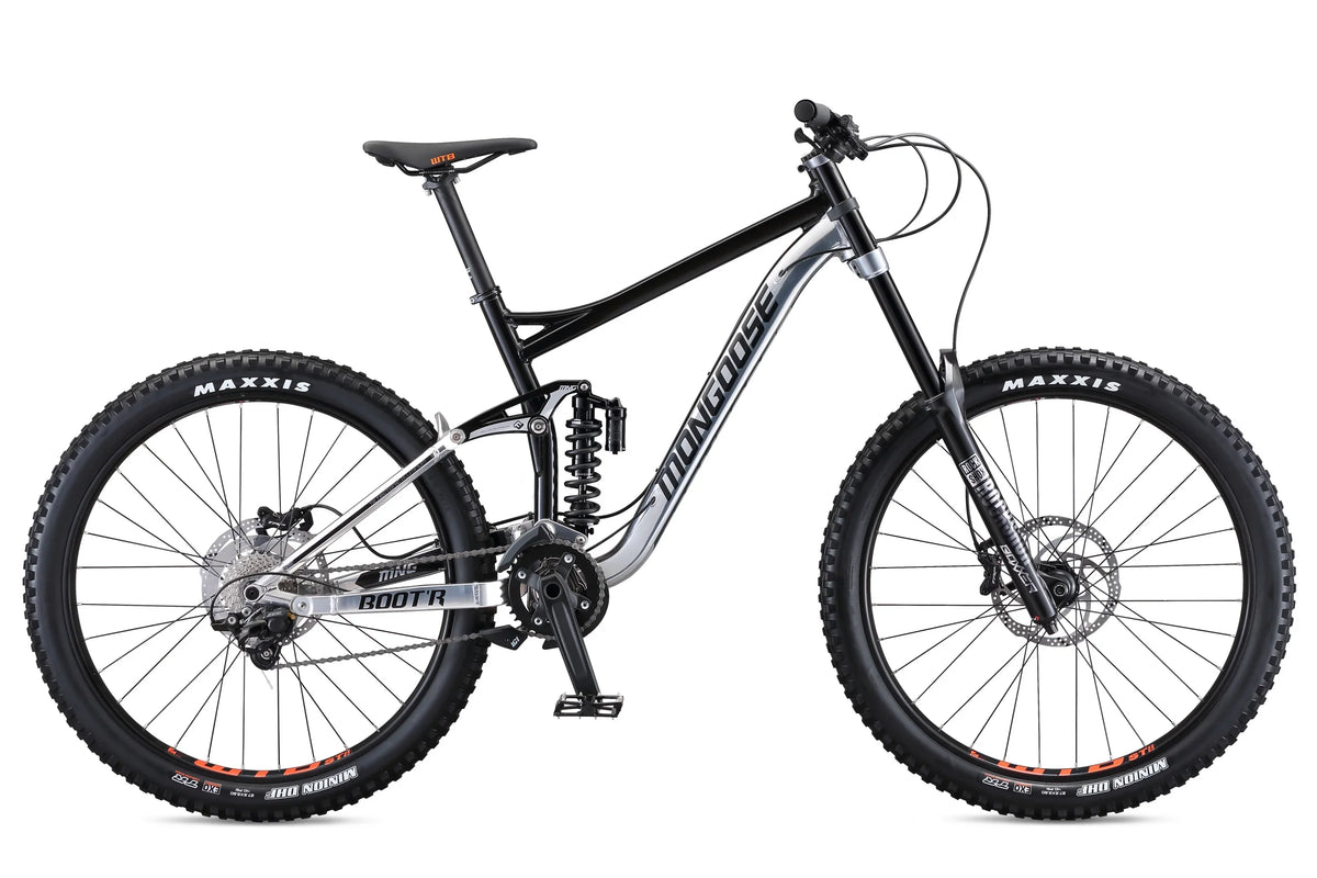 2026 NewMongoose Boot'R Adult Unisex 27.5-in. Medium Full-Suspension Mountain Bike, Black