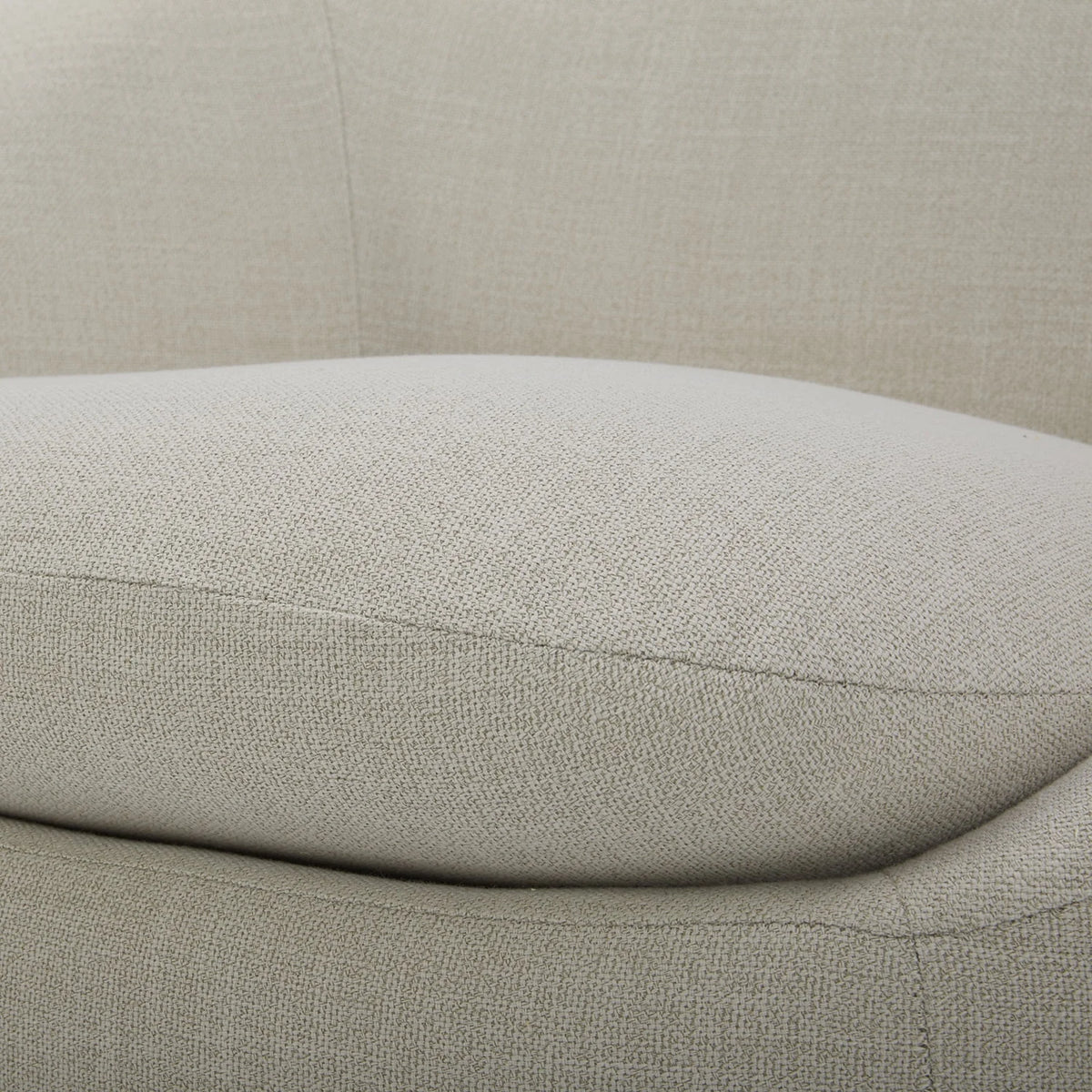 2026 NewBetter Homes & Gardens Mira Swivel Accent Chair, Cream Shearling