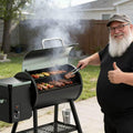 456 Sq. In. Pellet Grill & Smoker with PID Temperature Control