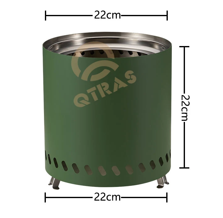 Additional view of Portable Stainless Steel Wood-Burning Fire Pit & Heater