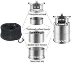 Additional view of Portable Wood-Burning Camping Stove – Silver