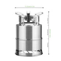 Portable Wood-Burning Camping Stove – Silver