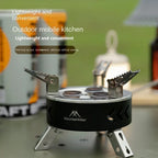 Additional view of 6800W Three-Star Camping Gas Stove – Black