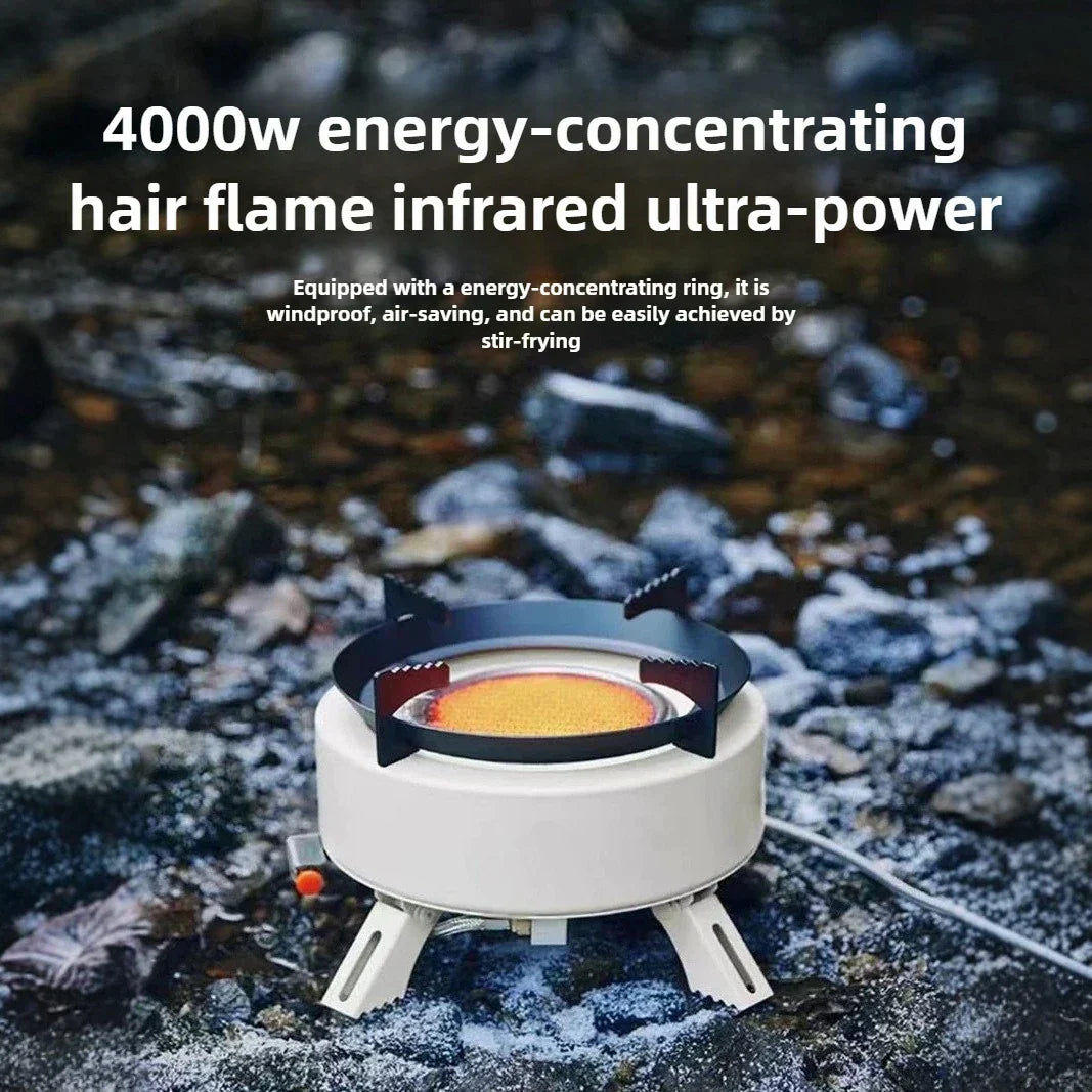Additional view of 12,800W Infrared Camping Gas Stove – White