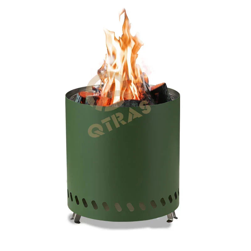 Portable Stainless Steel Wood-Burning Fire Pit & Heater