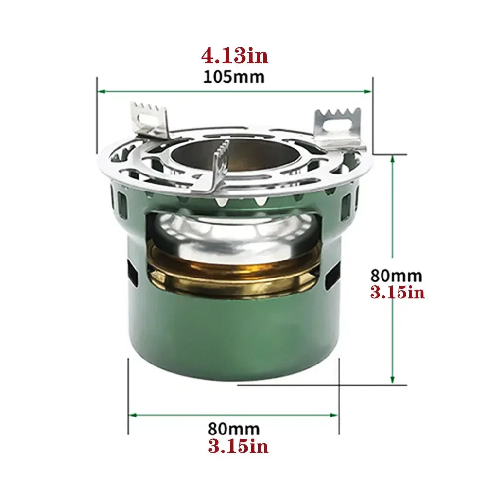 Additional view of Portable Alcohol Camping Stove – Green