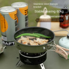 6800W Three-Star Camping Gas Stove – Black