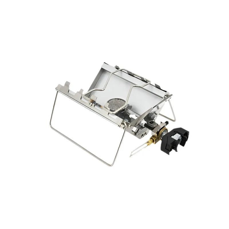 Foldable Cartridge Camping Stove – Silver