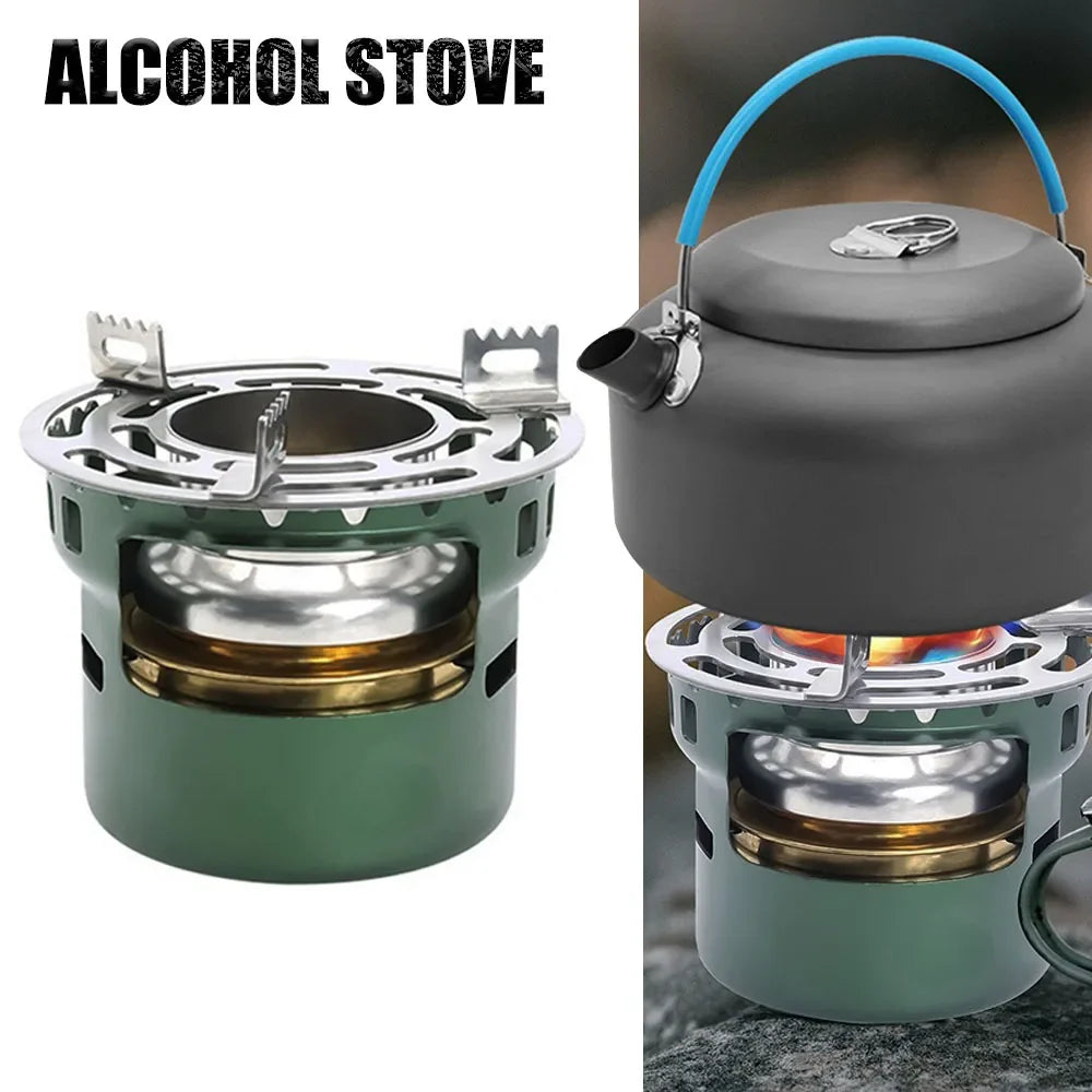 Additional view of Portable Alcohol Camping Stove – Green