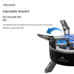 Additional view of 6800W Three-Star Camping Gas Stove – Black