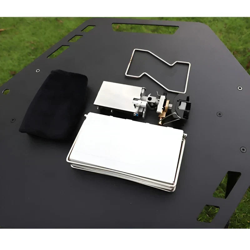 Additional view of Foldable Cartridge Camping Stove – Silver