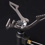 Additional view of Mini Camping Gas Stove with Adapter – Grey