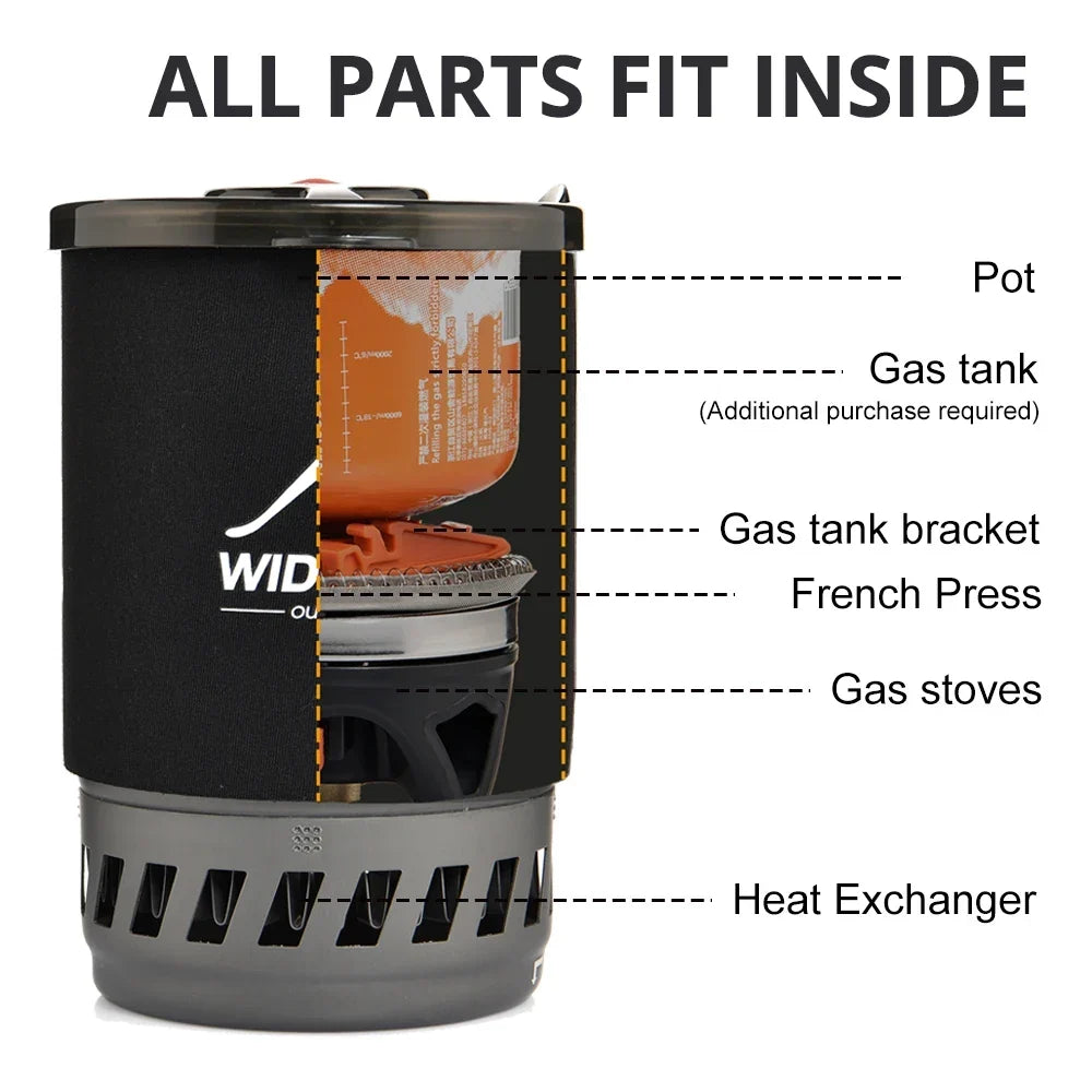Additional view of Portable Camping Coffee Maker & Gas Stove Set