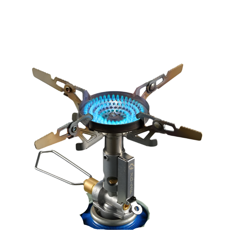 Mini Adjustable Camping Gas Stove – Silver
