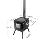 Additional view of Foldable Wood-Burning Camping Stove with Viewing Window