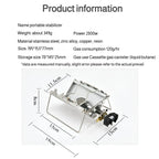 Additional view of Foldable Cartridge Camping Stove – Silver