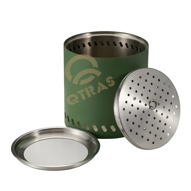 Additional view of Portable Stainless Steel Wood-Burning Fire Pit & Heater