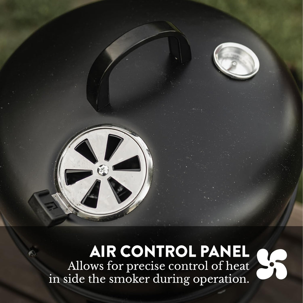 Gas One CSM-16 16-Inch Vertical Charcoal Smoker & Grill