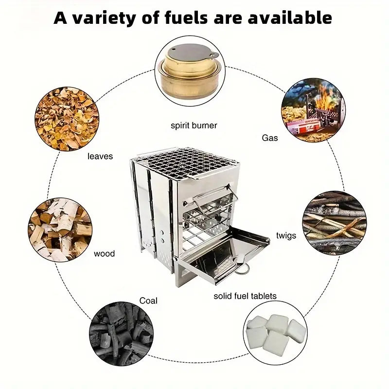 Additional view of Portable Folding Wood-Burning Camping Stove