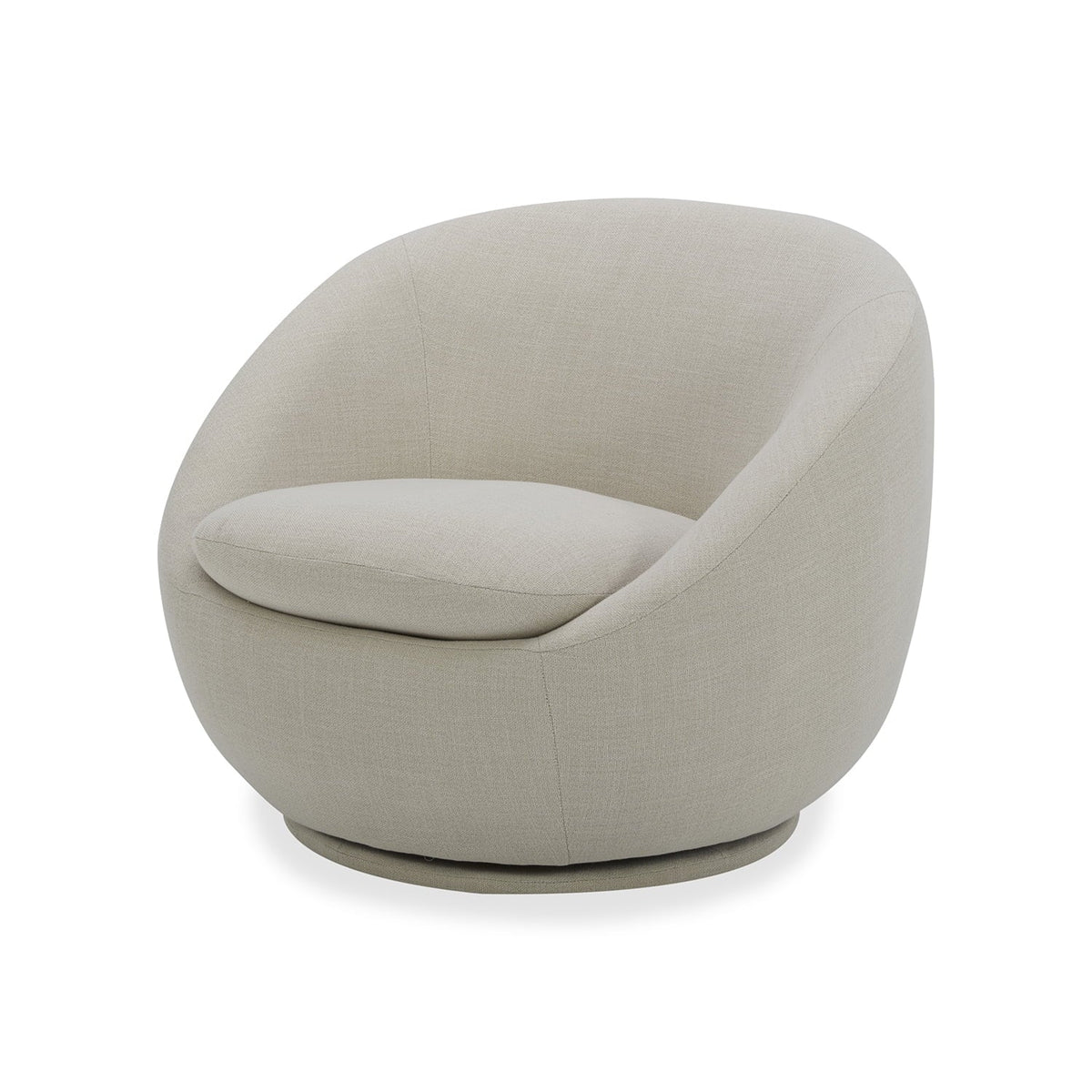 2026 NewBetter Homes & Gardens Mira Swivel Accent Chair, Cream Shearling