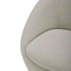 2026 NewBetter Homes & Gardens Mira Swivel Accent Chair, Cream Shearling