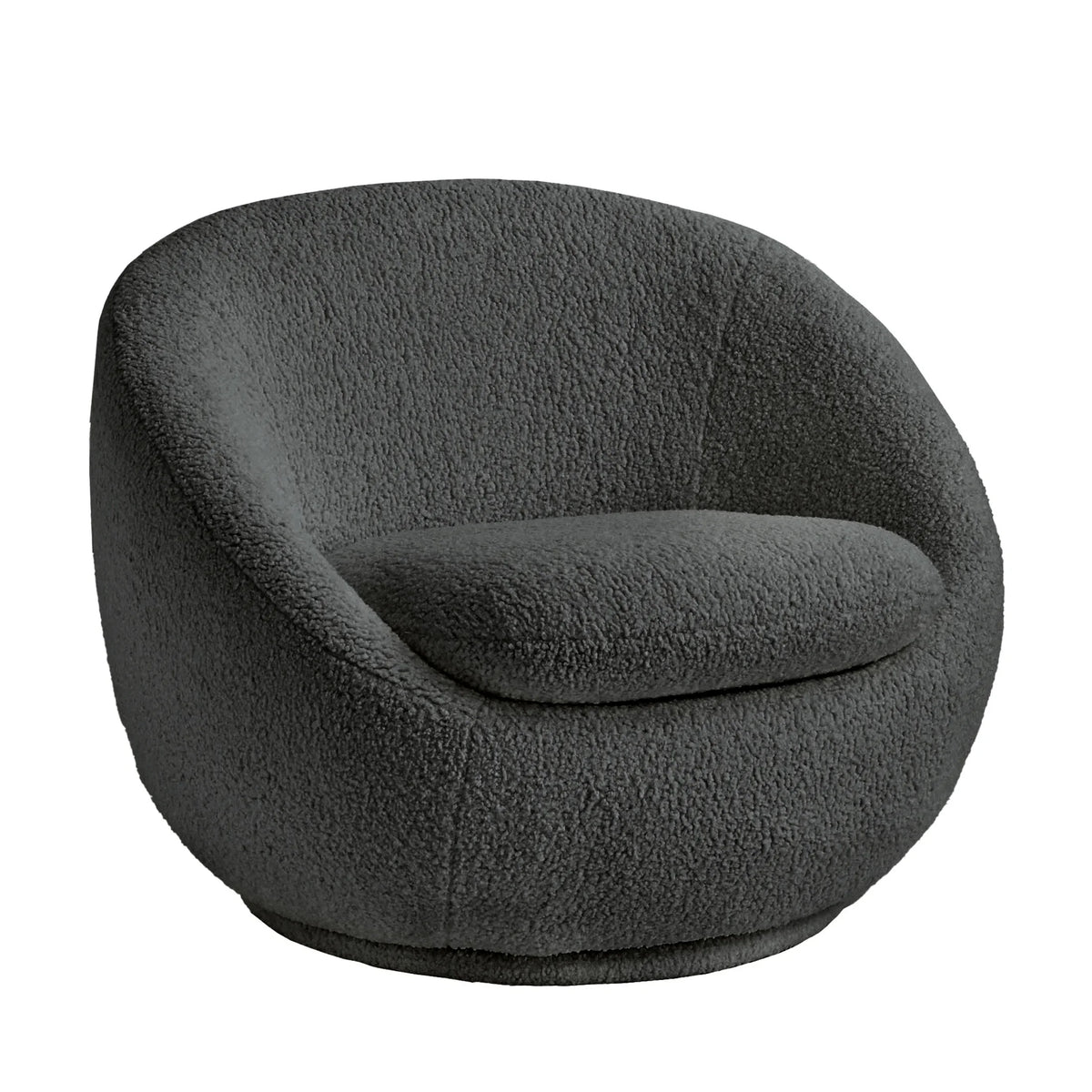 2026 NewBetter Homes & Gardens Mira Swivel Accent Chair, Cream Shearling