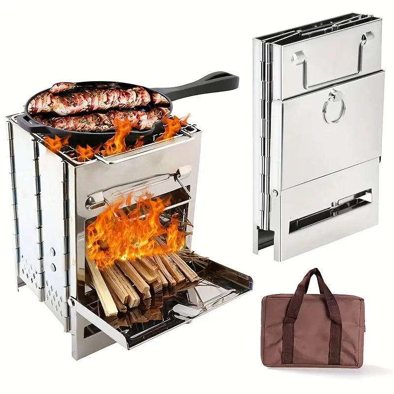 Additional view of Portable Folding Wood-Burning Camping Stove