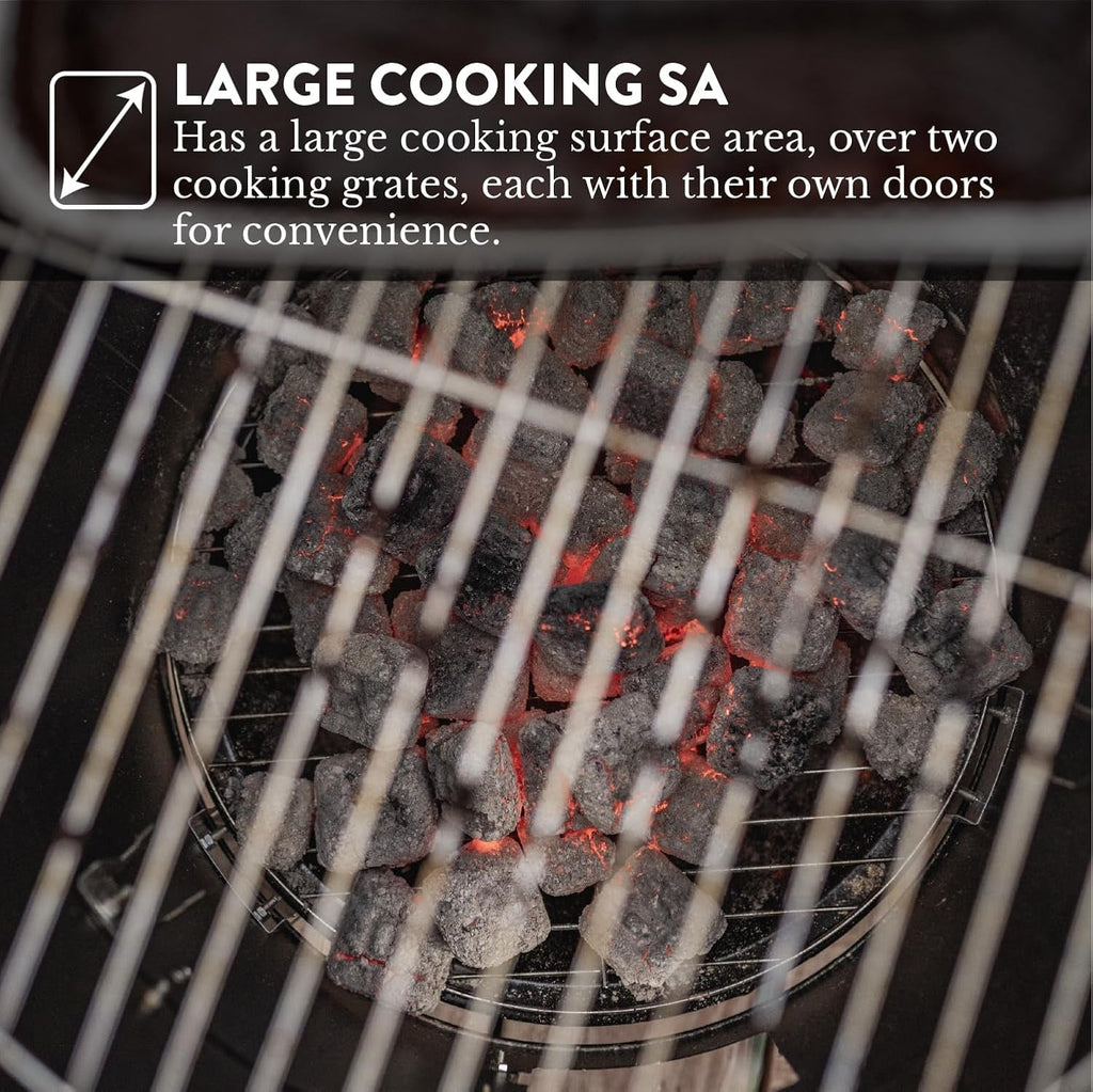 Gas One CSM-16 16-Inch Vertical Charcoal Smoker & Grill
